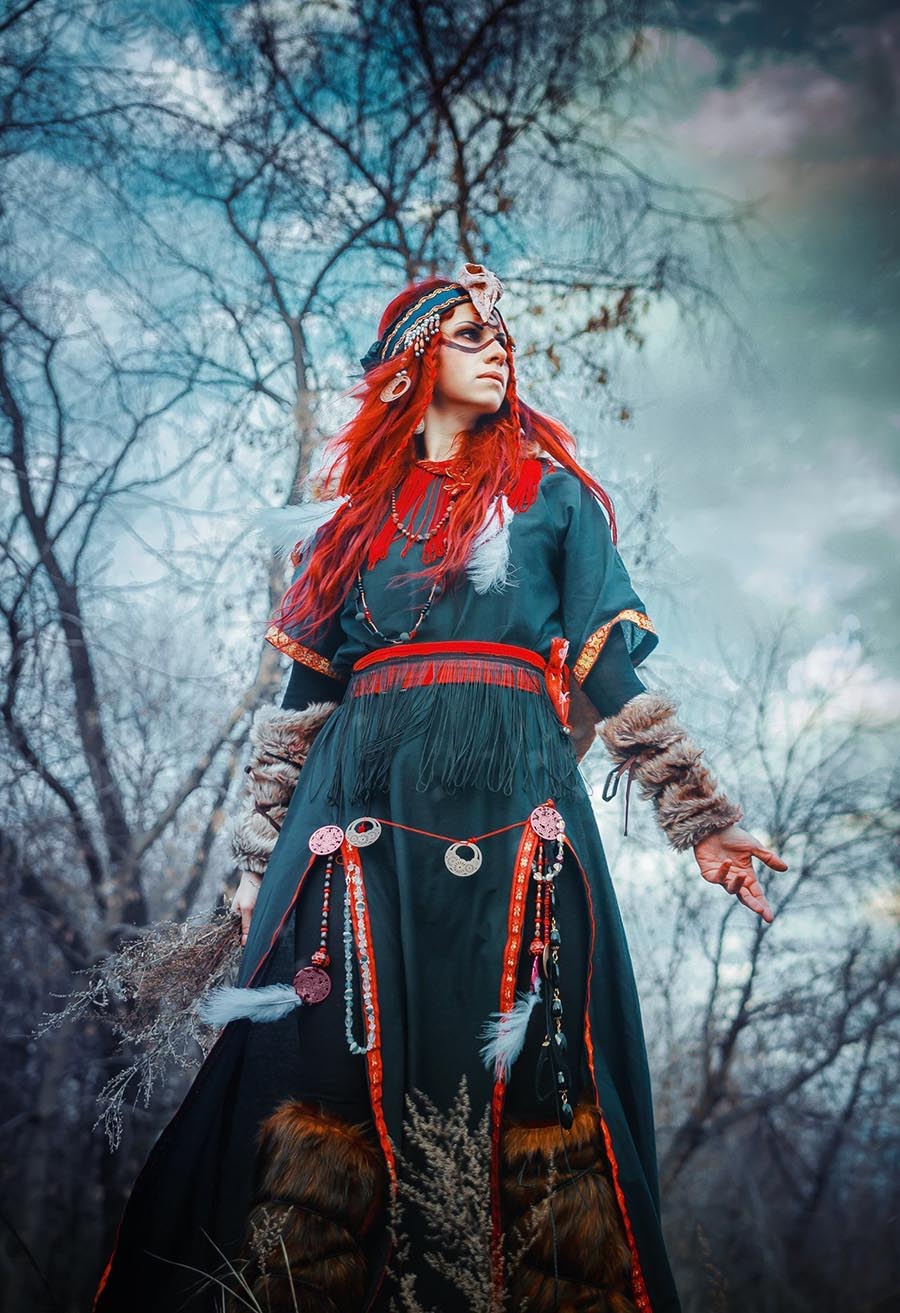 Girls in Slavic costumes underwear in Bissau